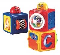 Fisher-Price Bright Beginnings Stacking Action Blocks Fisher-Price Bright Beginnings Stacking Action Blocks