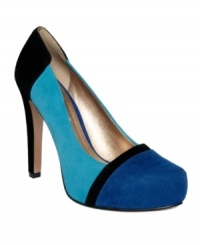 When bold is the only way to go. Pull off an 80s-inspired look with the chic color-blocked suede of the Perries platform pumps by BCBGeneration. When bold is the only way to go. Pull off an 80s-inspired look with the chic color-blocked suede of the Perries platform pumps by BCBGeneration.