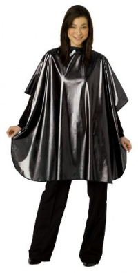 Andre Silhouettes Shampoo Cape, Metallic Black Andre Silhouettes Shampoo Cape, Metallic Black