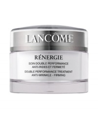 Rediscover your skin's youthful strength, firmness and resilience. Thanks to a unique firming and anti-wrinkle effect that fortifies skin-making the skin plumper and smoother-this double performance treatment is proven to dramatically decrease the appearance of fine lines and wrinkles. The Result: Leaves your skin feeling lifted, firmer; smooth and supple. Rediscover your skin's youthful strength, firmness and resilience. Thanks to a unique firming and anti-wrinkle effect that fortifies skin-making the skin plumper and smoother-this double performance treatment is proven to dramatically decrease the appearance of fine lines and wrinkles. The Result: Leaves your skin feeling lifted, firmer; smooth and supple.