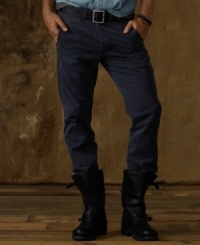 The look and feel of this broken-in trouser reflects your relaxed, rugged lifestyle with a faded and slightly slouchy chino fabric. The look and feel of this broken-in trouser reflects your relaxed, rugged lifestyle with a faded and slightly slouchy chino fabric.