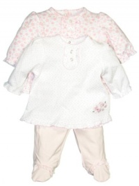 Little Me Baby-Girls Newborn Sweet 3 Piece Pant Set, Pink Multi, 6 Months Little Me Baby-Girls Newborn Sweet 3 Piece Pant Set, Pink Multi, 6 Months