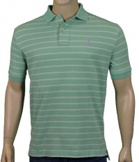 Polo Ralph Lauren Men's Mesh Striped Shirt Green Polo Ralph Lauren Men's Mesh Striped Shirt Green