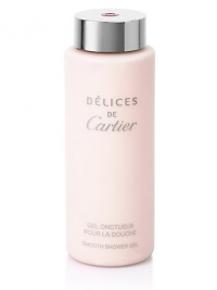 A symbol of utmost femininity, this playful scent shines with timeless luminosity. Shower Gel cleanses skin and leaves it lightly scented with the distinctive fruity floral notes of Délices de Cartier. 6.75 oz. 