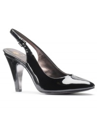 The Isola Serena Pumps let you fall in love with the essential slingback look all over again with their glossy patent finish and heavenly comfort construction. The Isola Serena Pumps let you fall in love with the essential slingback look all over again with their glossy patent finish and heavenly comfort construction.