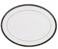 Lenox Vintage Jewel Platinum-Banded Bone China 16-Inch Platter Lenox Vintage Jewel Platinum-Banded Bone China 16-Inch Platter