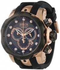 Invicta Men's 0361 Reserve Collection Venom Chronograph Black Polyurethane Watch Invicta Men's 0361 Reserve Collection Venom Chronograph Black Polyurethane Watch