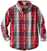 Kitestrings Boys 2-7 Toddler Plaid Button Front Shirt, Blue Plaid, 2T Kitestrings Boys 2-7 Toddler Plaid Button Front Shirt, Blue Plaid, 2T