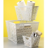 Design Ideas Vinea Storage Nest, White, Small Design Ideas Vinea Storage Nest, White, Small
