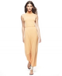 With a delicate turtleneck, slender belt and figure-skimming silhouette, this maxi dress is statuesque elegance materialized. By Francisco Costa for Calvin Klein. With a delicate turtleneck, slender belt and figure-skimming silhouette, this maxi dress is statuesque elegance materialized. By Francisco Costa for Calvin Klein.