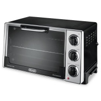 DeLONGHI - Convection Oven w/Rotisserie, 12.5-Liter, 0.5 cu. ft., Black DeLONGHI - Convection Oven w/Rotisserie, 12.5-Liter, 0.5 cu. ft., Black