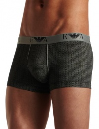 Emporio Armani Men's All Over Logo Trunk, Black, Medium Emporio Armani Men's All Over Logo Trunk, Black, Medium