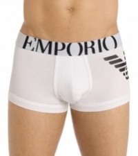 Emporio Armani Men's Eagle Trunk, White, Medium Emporio Armani Men's Eagle Trunk, White, Medium