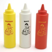 Charcoal Companion Classic Diner Condiment Bottle Set / Ketchup, Mayo, Mustard Charcoal Companion Classic Diner Condiment Bottle Set / Ketchup, Mayo, Mustard