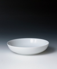Give your favorite pasta dishes a refreshing overhaul with this pasta bowl from Denby's white dinnerware and dishes collection. The clean, crisp lines and cool, glazed hue infuse your tabletop with modern style. 9. Give your favorite pasta dishes a refreshing overhaul with this pasta bowl from Denby's white dinnerware and dishes collection. The clean, crisp lines and cool, glazed hue infuse your tabletop with modern style. 9.