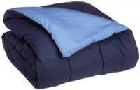 Martex Reversible Twin Comforter, Navy/Ceil Blue