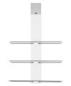 This over the door towel rack from Oxo is perfect for any bathroom, featuring a steel spring hook that accommodates a variety of door sizes and non-slip bumpers that won't scratch or damage doors. The sturdy spine gives that rack stability and structure so it is ideal for hanging bath towels, washcloths and more.