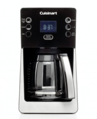 Here's your wake-up call: brilliantly brewed coffee in your cup when you need it most! Set the strength and settle in for the boldest brew made 14 cups at a time for a room full of your favorite people or simply to keep the good stuff coming. A LCD display with fully automatic settings make precision brews a part of every day. 3-year warranty. Model DCC-2800. Here's your wake-up call: brilliantly brewed coffee in your cup when you need it most! Set the strength and settle in for the boldest brew made 14 cups at a time for a room full of your favorite people or simply to keep the good stuff coming. A LCD display with fully automatic settings make precision brews a part of every day. 3-year warranty. Model DCC-2800.