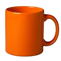 This mug in a radiant Orange Peel is handcrafted in Germany from high fired ceramic earthenware that is dishwasher safe. Mix and match with other Waechtersbach colors to make a table all your own. This mug in a radiant Orange Peel is handcrafted in Germany from high fired ceramic earthenware that is dishwasher safe. Mix and match with other Waechtersbach colors to make a table all your own.