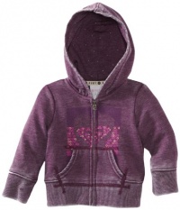 Roxy Kids Baby-Girls Infant Sandbox Fleece Zip Front Hoodie, Deep Purple, 24 Months Roxy Kids Baby-Girls Infant Sandbox Fleece Zip Front Hoodie, Deep Purple, 24 Months