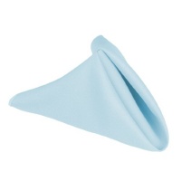 17 in. Polyester Napkins (1dz) Baby Blue 17 in. Polyester Napkins (1dz) Baby Blue