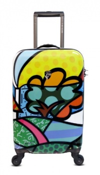 Heys USA Luggage Britto Flowers 22 Inch Hard Side Carry On Suitcase Heys USA Luggage Britto Flowers 22 Inch Hard Side Carry On Suitcase