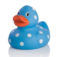 Elegant Baby Oversized 8 Polka Dot Rubber Duckie - Bright Blue Elegant Baby Oversized 8 Polka Dot Rubber Duckie - Bright Blue