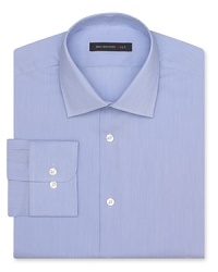 A handsome shirt from John Varvatos USA grounds your collection of sharp button-downs, perfect for the office and whatever you're doing after the whistle blows. Crafted in fine cotton with a bit of stretch for a truer, tailored fit. A handsome shirt from John Varvatos USA grounds your collection of sharp button-downs, perfect for the office and whatever you're doing after the whistle blows. Crafted in fine cotton with a bit of stretch for a truer, tailored fit.