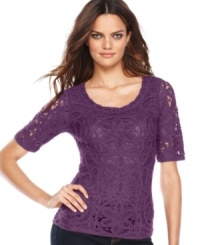 This fall's top trend? Texture. Make it your own with INC's chic crochet sweater. (Clearance) This fall's top trend? Texture. Make it your own with INC's chic crochet sweater. (Clearance)