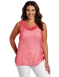 Jones New York Women's Plus-Size A Line Tank Top, Primrose Multi, 16W Jones New York Women's Plus-Size A Line Tank Top, Primrose Multi, 16W