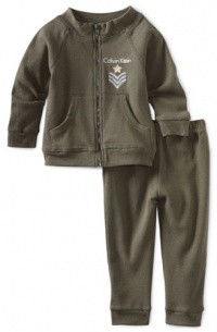 Calvin Klein Baby-Boys Infant Moss Jacket With Pants, Green, 12 Months Calvin Klein Baby-Boys Infant Moss Jacket With Pants, Green, 12 Months
