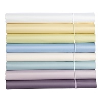 Tuck into a bed of color and luxury with this sleek flat sheet.