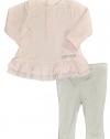 Calvin Klein Baby-girls Infant Polka Dots Print Tunic With Leggings