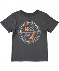Nautica Sportswear Seal T-Shirt (Sizes 4 - 7X) - carbon, 7 Nautica Sportswear Seal T-Shirt (Sizes 4 - 7X) - carbon, 7