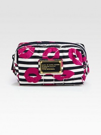 EXCLUSIVELY AT SAKS. A bold and playful print on lightweight nylon with topstitched details, perfect for all your favorite cosmetics.Top zip closureFully lined5½W X 3H X 2DImported EXCLUSIVELY AT SAKS. A bold and playful print on lightweight nylon with topstitched details, perfect for all your favorite cosmetics.Top zip closureFully lined5½W X 3H X 2DImported
