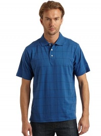 THE LOOKWindow pane designSmooth ice cotton Treated and finished to be cool to the touchPolo collarFront button placketShort sleevesVented shirttail hemTHE MATERIALCottonCARE & ORIGINMachine washImportedThis item was originally available for purchase at Saks Fifth Avenue OFF 5TH stores. THE LOOKWindow pane designSmooth ice cotton Treated and finished to be cool to the touchPolo collarFront button placketShort sleevesVented shirttail hemTHE MATERIALCottonCARE & ORIGINMachine washImportedThis item was originally available for purchase at Saks Fifth Avenue OFF 5TH stores.