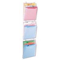 Advantus Panel Wall 3-Pocket Organizer, Letter Size, Clear Polypropylene, 3 Organizers per Box (AVT75316) Advantus Panel Wall 3-Pocket Organizer, Letter Size, Clear Polypropylene, 3 Organizers per Box (AVT75316)