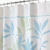 InterDesign Leaves Stall Size Shower Curtain, 54-Inch by 78-Inch, Blue/Green