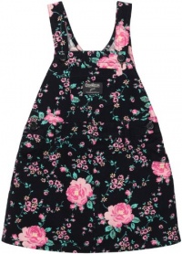 Oshkosh B'gosh Infant Girl's Overall Jumper-Skirt, Navy with Pink Flowers (18 Months)