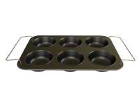 George Foreman GFP84MP Evolve Grill 6-Serving Cupcake and Muffin Pan Insert Accessory George Foreman GFP84MP Evolve Grill 6-Serving Cupcake and Muffin Pan Insert Accessory