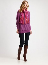 Made from merino wool and featuring classic ribbed trim, this sweater is a must-wear this season. Pair this relaxed-fit top with slim pants. Round neckLong sleevesRibbed trimPull-on styleAbout 28 from shoulder to hemMerino woolDry cleanImported of Italian fabric Model shown is 5'10 (179cm) wearing US size Small. Made from merino wool and featuring classic ribbed trim, this sweater is a must-wear this season. Pair this relaxed-fit top with slim pants. Round neckLong sleevesRibbed trimPull-on styleAbout 28 from shoulder to hemMerino woolDry cleanImported of Italian fabric Model shown is 5'10 (179cm) wearing US size Small.