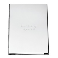 Carry your loved ones with you wherever you go in this kate spade new york silver-plated folding pocket frame that holds two wallet-sized photos and is lovingly embossed with here's looking at you, kid. Carry your loved ones with you wherever you go in this kate spade new york silver-plated folding pocket frame that holds two wallet-sized photos and is lovingly embossed with here's looking at you, kid.