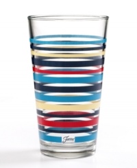 Your daily dose of retro charm! Created exclusively for Macy's, these colorful ringed drinking glasses are simple, fun and undeniably hip. Mix and match! Your daily dose of retro charm! Created exclusively for Macy's, these colorful ringed drinking glasses are simple, fun and undeniably hip. Mix and match!