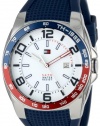 Tommy Hilfiger Men's 1790885  Sport Stainless Steel Bezel Blue Silicon Strap Watch