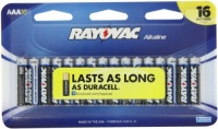 Rayovac Alkaline Peggable Large Card AAA Batteries, 16-Pack Rayovac Alkaline Peggable Large Card AAA Batteries, 16-Pack