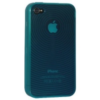 Light Blue Circle Wave Flexible TPU Gel Case for Apple iPhone 4, 4S (AT&T, Verizon, Sprint) Light Blue Circle Wave Flexible TPU Gel Case for Apple iPhone 4, 4S (AT&T, Verizon, Sprint)