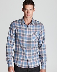 Ensure your collection of reliable button-downs has choice colors and patterns with this plaid design from Riviera Club, handsome with jeans or dress trousers alike. Ensure your collection of reliable button-downs has choice colors and patterns with this plaid design from Riviera Club, handsome with jeans or dress trousers alike.