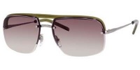 Yves Saint Laurent Men's 2306 Green / Ruthenium Frame/Brown Gradient Lens Metal/Plastic Sunglasses Yves Saint Laurent Men's 2306 Green / Ruthenium Frame/Brown Gradient Lens Metal/Plastic Sunglasses