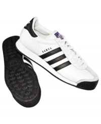 Taking its cues from the old school, these sweet throwback men's sneakers from adidas make a great addition to any guy's weekend rotation. Taking its cues from the old school, these sweet throwback men's sneakers from adidas make a great addition to any guy's weekend rotation.