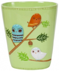 Creative Bath Give A Hoot Wastebasket Creative Bath Give A Hoot Wastebasket
